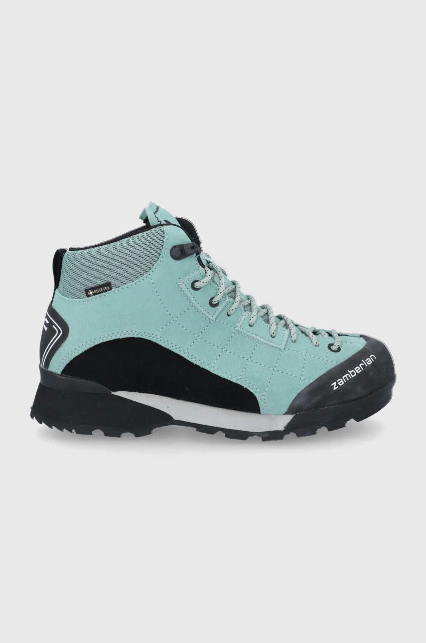 Кожени обувки Zamberlan 225 Intrepid Mid RR GTX WNS дамски в зелено с лека изолация, Зелен